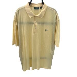 Masters Amen Corner Pima Cotton Yellow Golf Polo Shirt ~Men's XXL